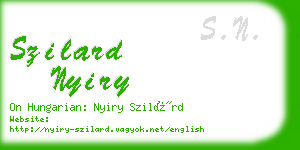 szilard nyiry business card